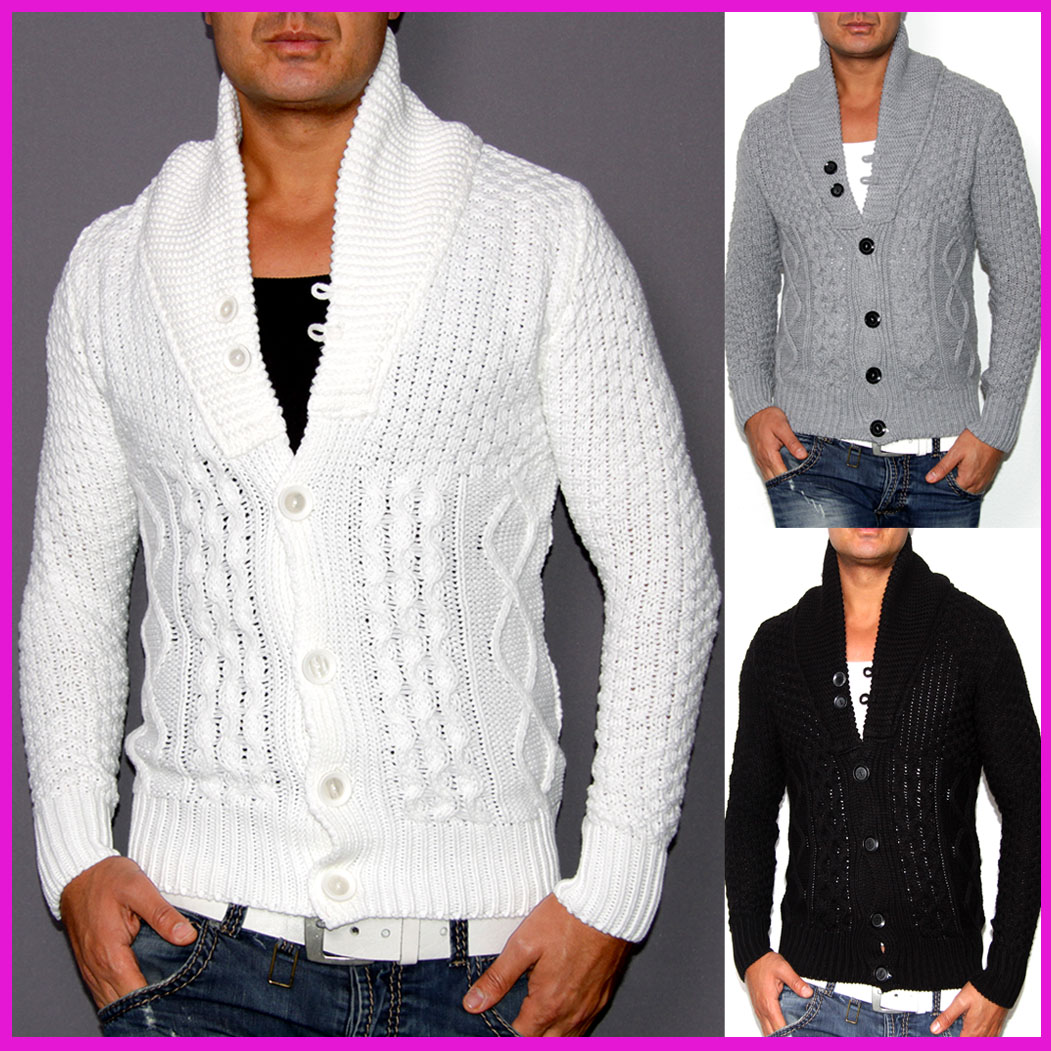 CARDIGAN STRICK PULLOVER JACKE HOODIE SWEATSHIRT PULLI 153