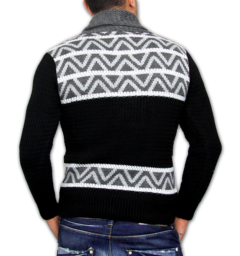 2012 NEW SEASON WINTER HERREN STRICK PULLOVER SCHALKRAGEN PULLI 4