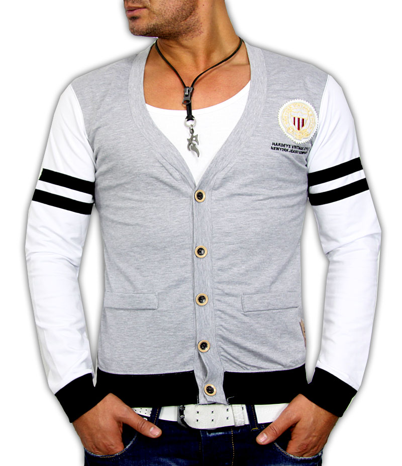 NEW SEASON CLUB HERREN CARDIGAN JACKE PULLOVER LOGSEELEV SWEAT  45%